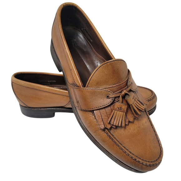 Allen Edmonds Enfield Tassel Loafers Size 12 Men\'s Brown Excellent Condition main image 12